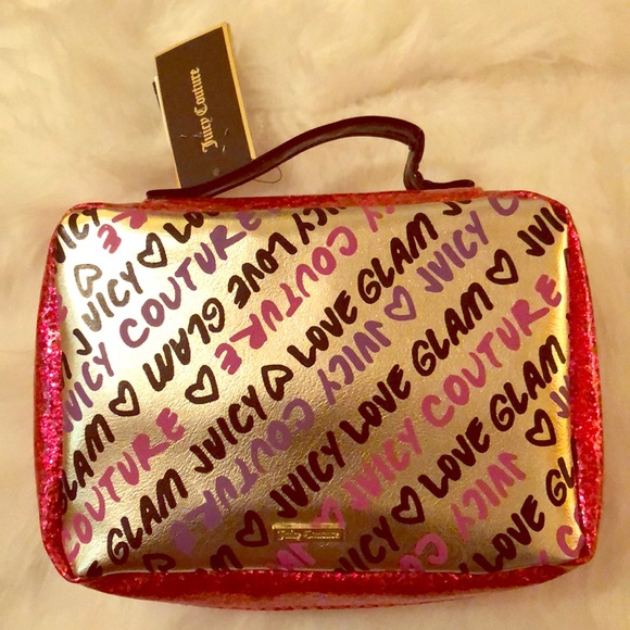 Juicy Couture Handbags - NWT Juicy Couture Metallic Makeup Travel Bag